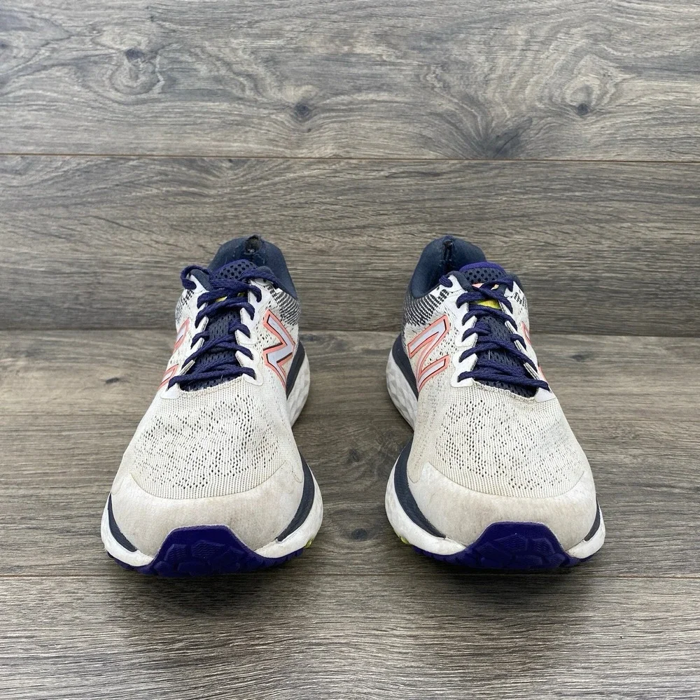 New Balance 680 Fresh Foam Women's Running Shoes Size 8 White Blue Walking - Picture 5 of 13